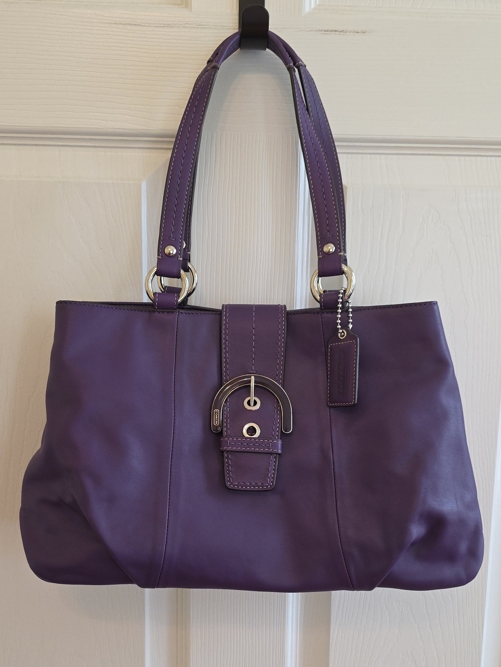 Coach Purple Vintage Soho East West Tote F18751
